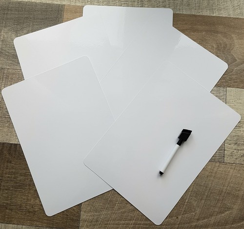 Reusable blank whiteboards/