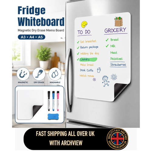 Fridge whiteboard magnetic - fridge,