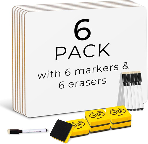 Small whiteboard 6 pack - a4,,