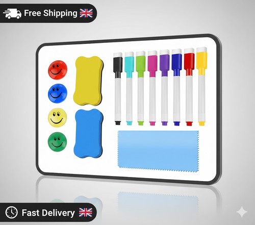 Magnetic whiteboard set - a4,