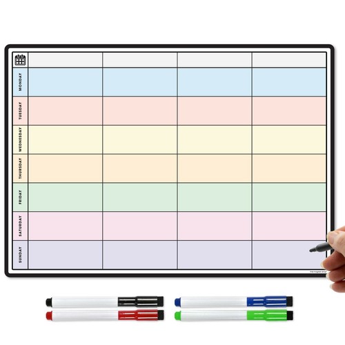 Magnetic weekly planner dry - weekly, planner,