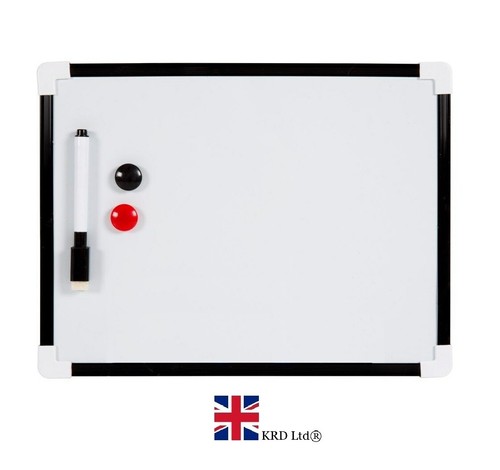 White board with pen magnets - white,