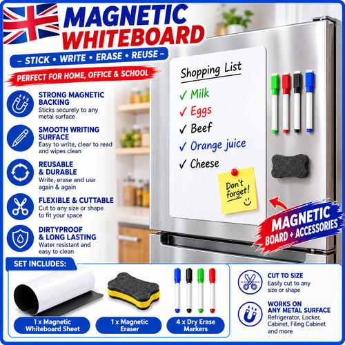 Magnetic whiteboard fridge - a4,